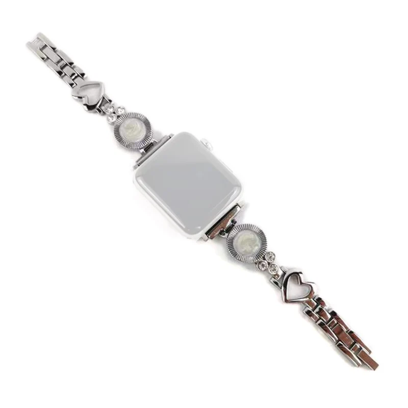 Mega bequem Universell Apple Metall und Strass armband