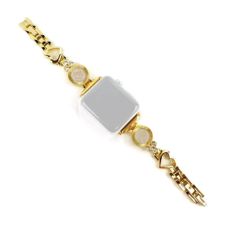 Mega haltbar Universell Apple Metall und Strass armband