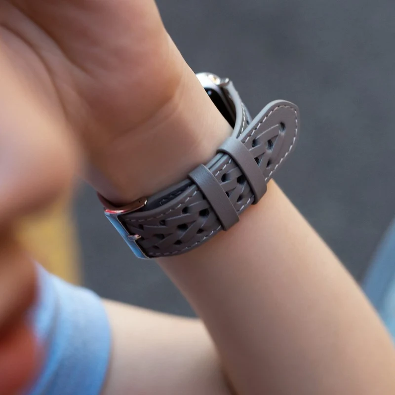 Unglaublich stylisch Universell Apple Echtes Leder armband