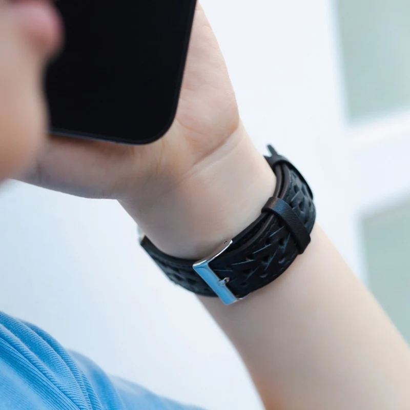 Unglaublich stylisch Universell Apple Echtes Leder armband