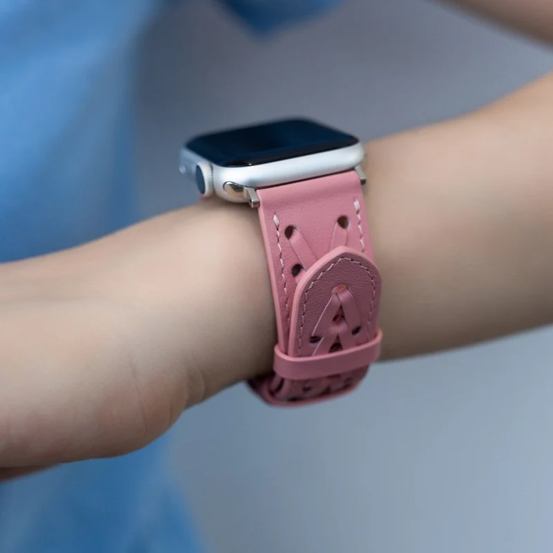 Unglaublich stylisch Universell Apple Echtes Leder armband