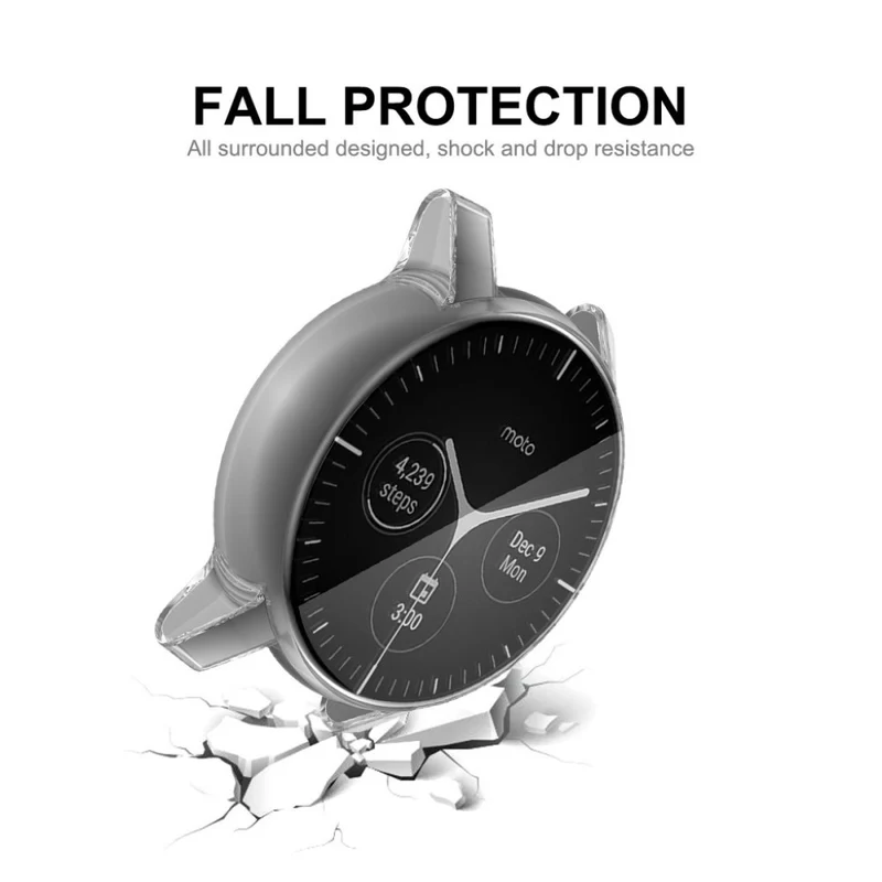 Supersauber Motorola Moto 360 (3rd Gen) Silikon / TPU Hülle