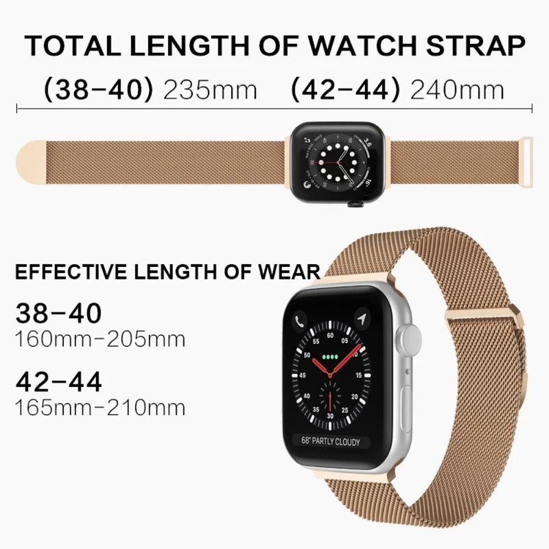 Unglaublich schön Apple Watch Series 7 41mm Metall armband