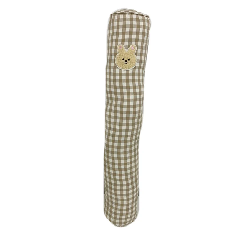 Langes Gingham Kinderzimmer Bolster-Kissen zur Unterstützung des Kinderbetts