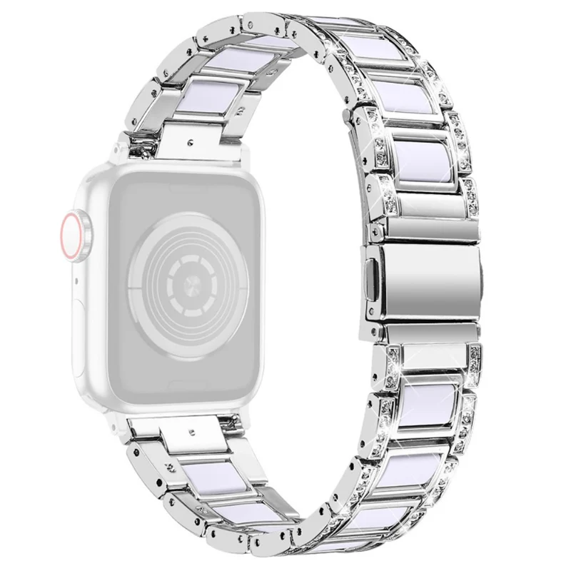 Sehr schön Universell Apple Metall und Strass armband