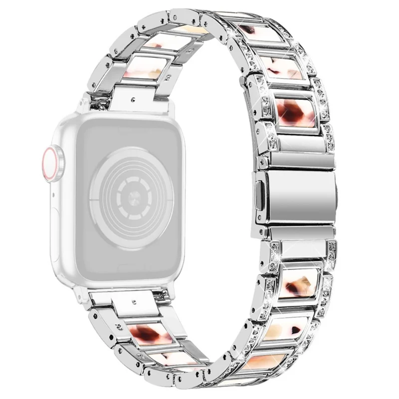 Sehr schön Universell Apple Metall und Strass armband