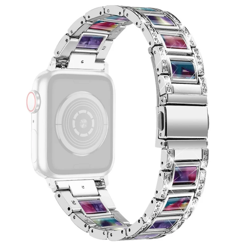 Sehr schön Universell Apple Metall und Strass armband