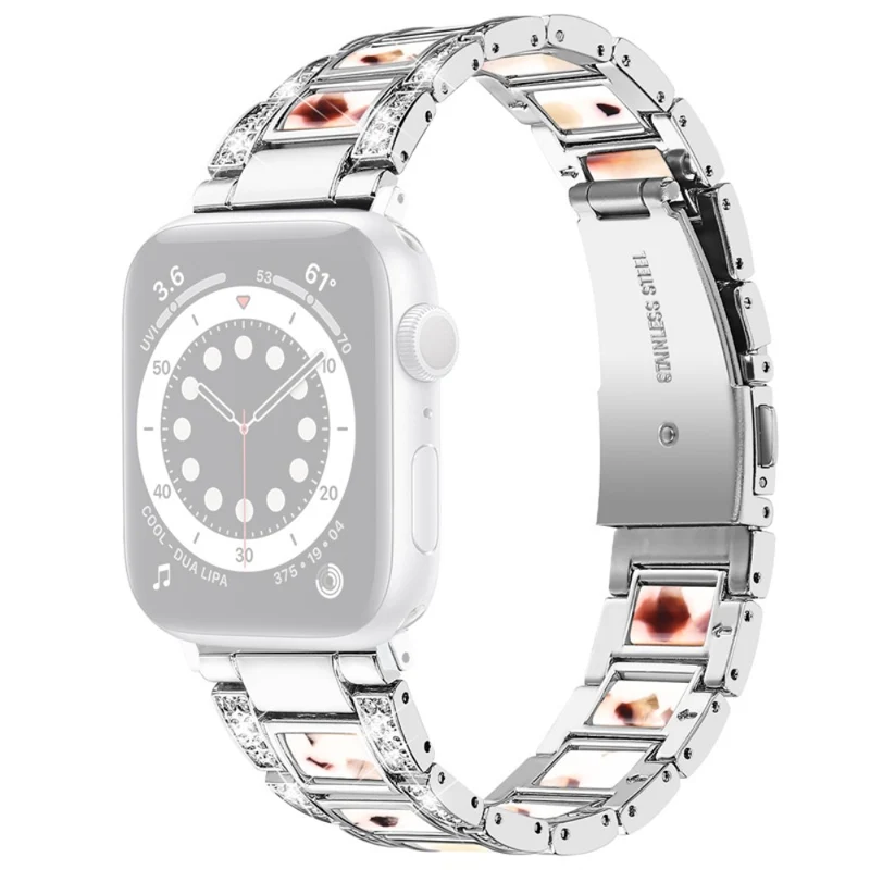 Sehr schön Universell Apple Metall und Strass armband