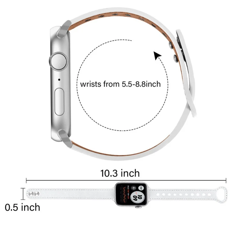 Auffallend modisch Universell Apple Echtes Leder armband
