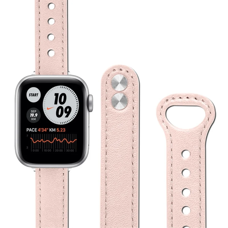 Auffallend modisch Universell Apple Echtes Leder armband