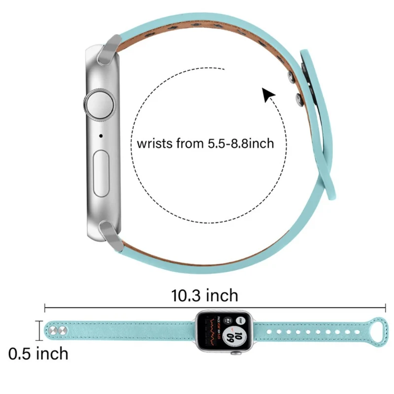 Auffallend modisch Universell Apple Echtes Leder armband