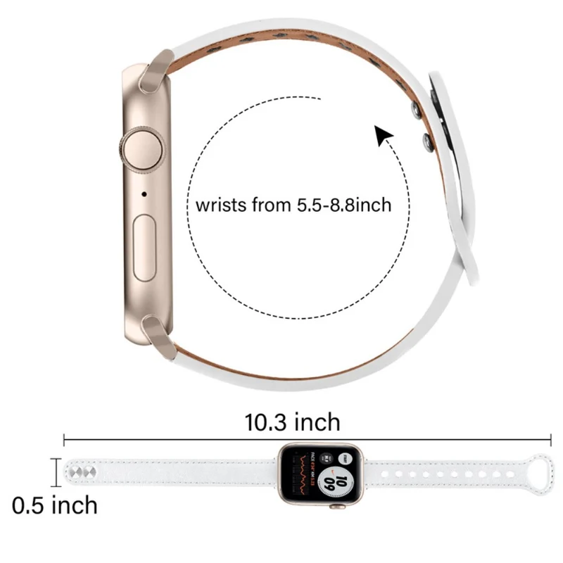 Wunderbar Universell Apple Echtes Leder armband