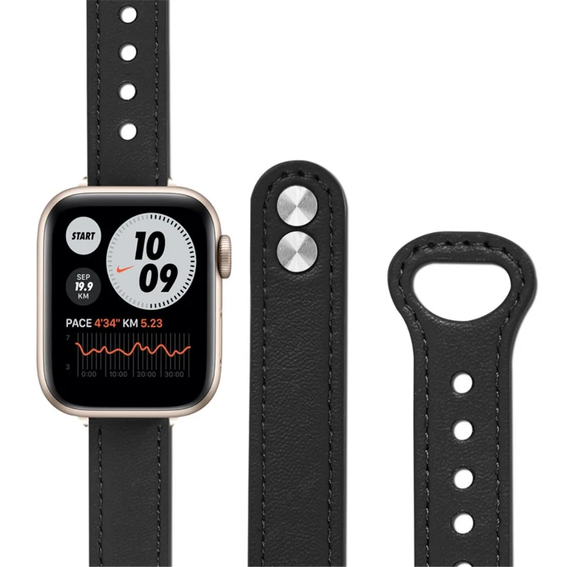 Wunderbar Universell Apple Echtes Leder armband