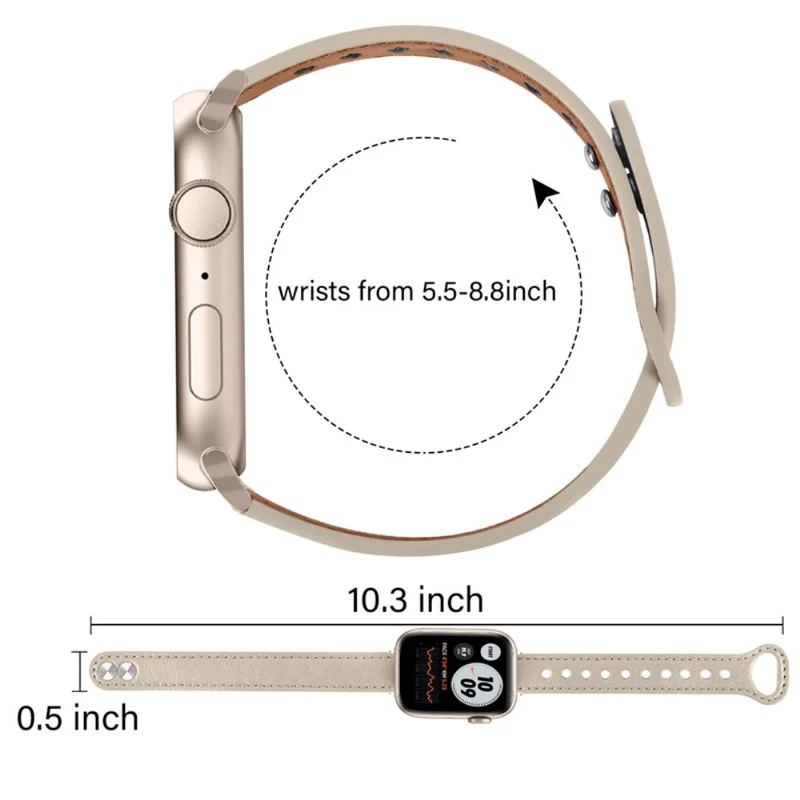 Wunderbar Universell Apple Echtes Leder armband