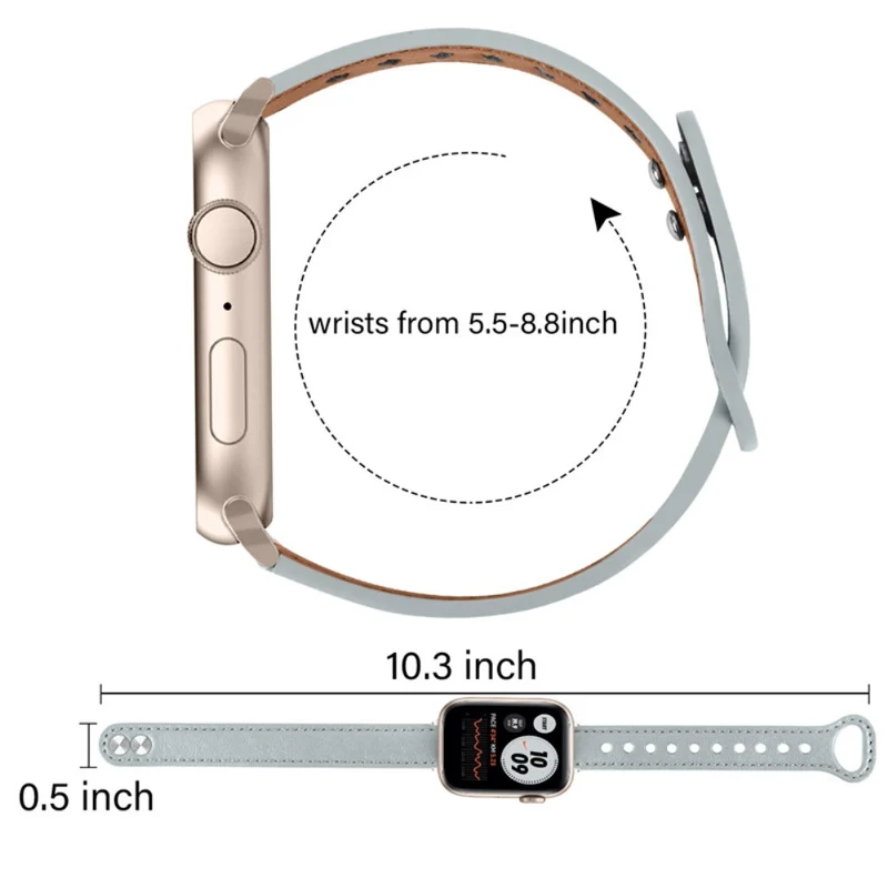 Wunderbar Universell Apple Echtes Leder armband