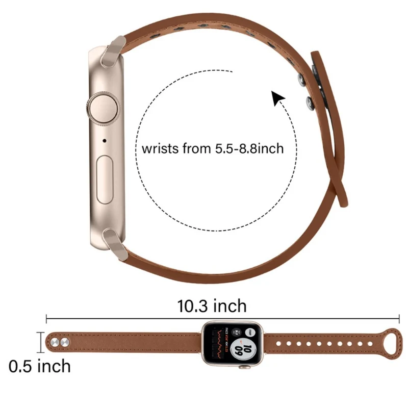 Wunderbar Universell Apple Echtes Leder armband