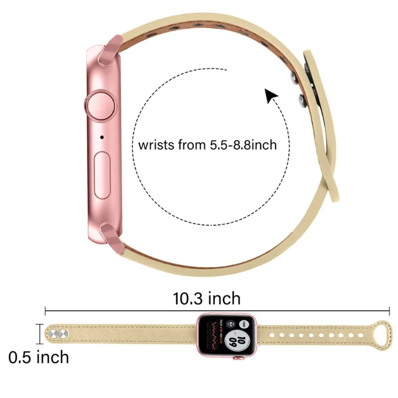 Unglaublich schön Universell Apple Echtes Leder armband