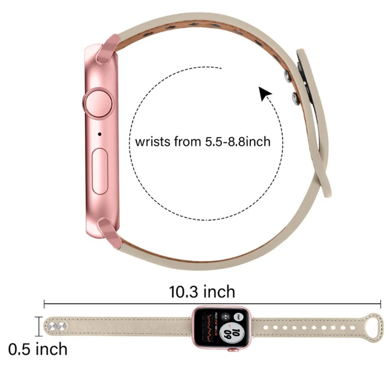 Unglaublich schön Universell Apple Echtes Leder armband