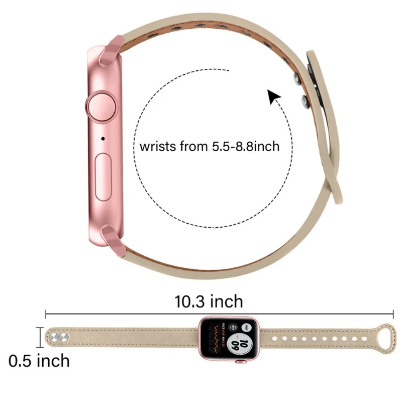 Sehr schön Universell Apple Echtes Leder armband