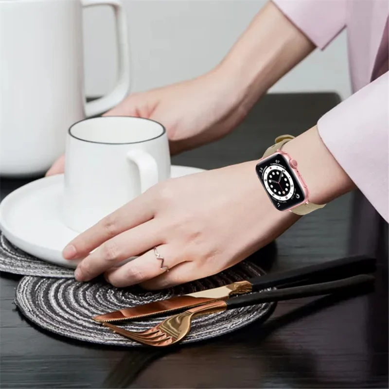 Sehr schön Universell Apple Echtes Leder armband
