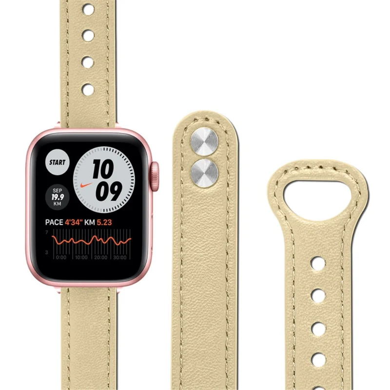 Sehr schön Universell Apple Echtes Leder armband