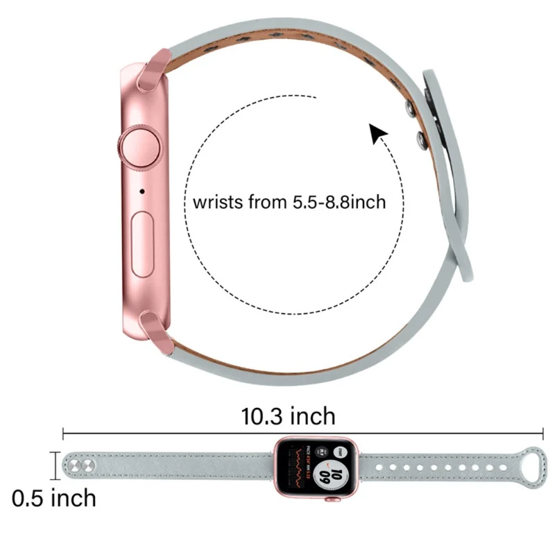 Sehr schön Universell Apple Echtes Leder armband
