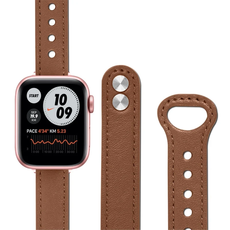 Sehr schön Universell Apple Echtes Leder armband