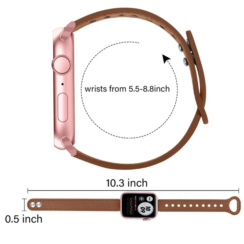 Sehr schön Universell Apple Echtes Leder armband