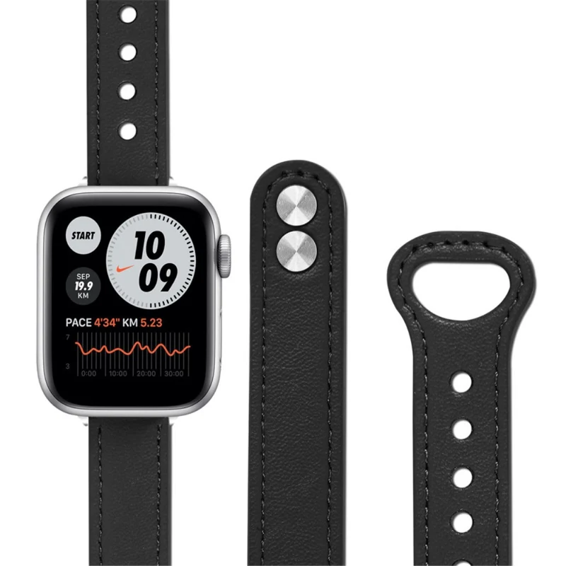 Mega zäh Universell Apple Echtes Leder armband