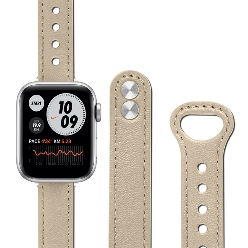 Mega zäh Universell Apple Echtes Leder armband