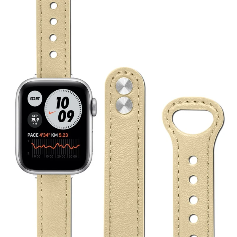 Mega zäh Universell Apple Echtes Leder armband