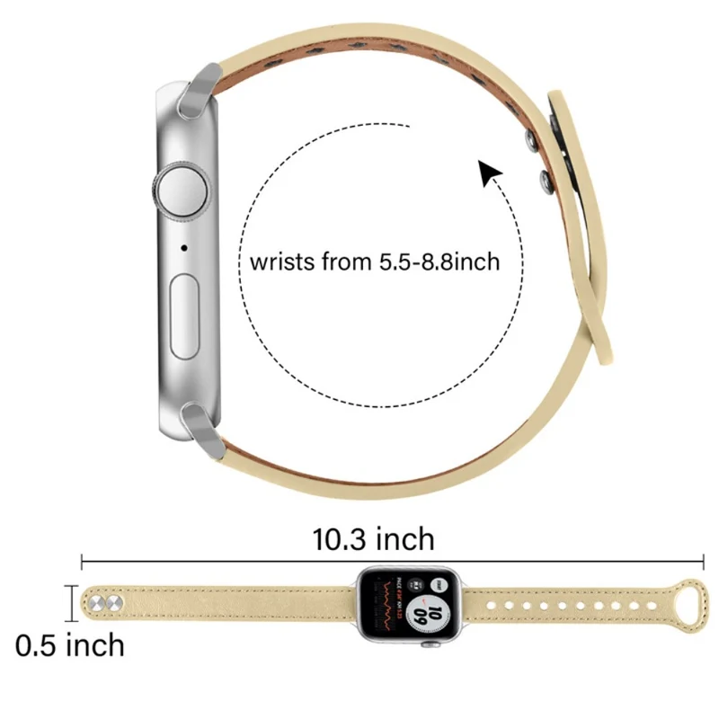 Mega zäh Universell Apple Echtes Leder armband