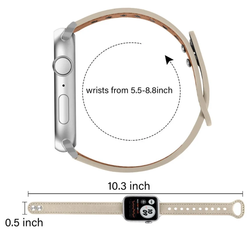Mega zäh Universell Apple Echtes Leder armband