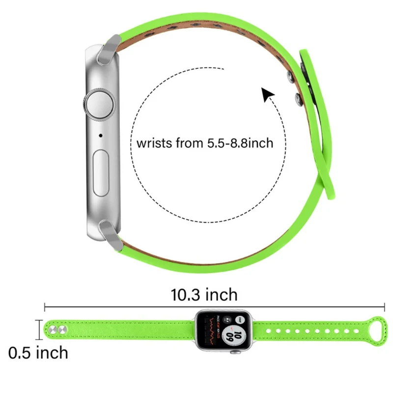 Mega zäh Universell Apple Echtes Leder armband