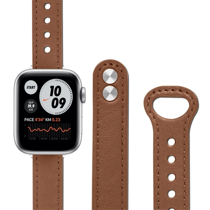 Mega zäh Universell Apple Echtes Leder armband