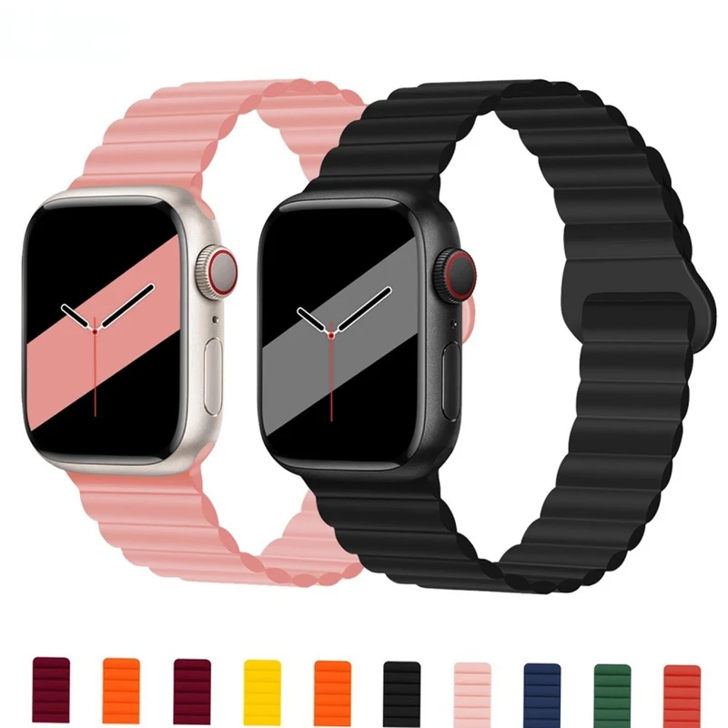 Klassisch Apple Watch Series 7 41mm Silikon / TPU armband