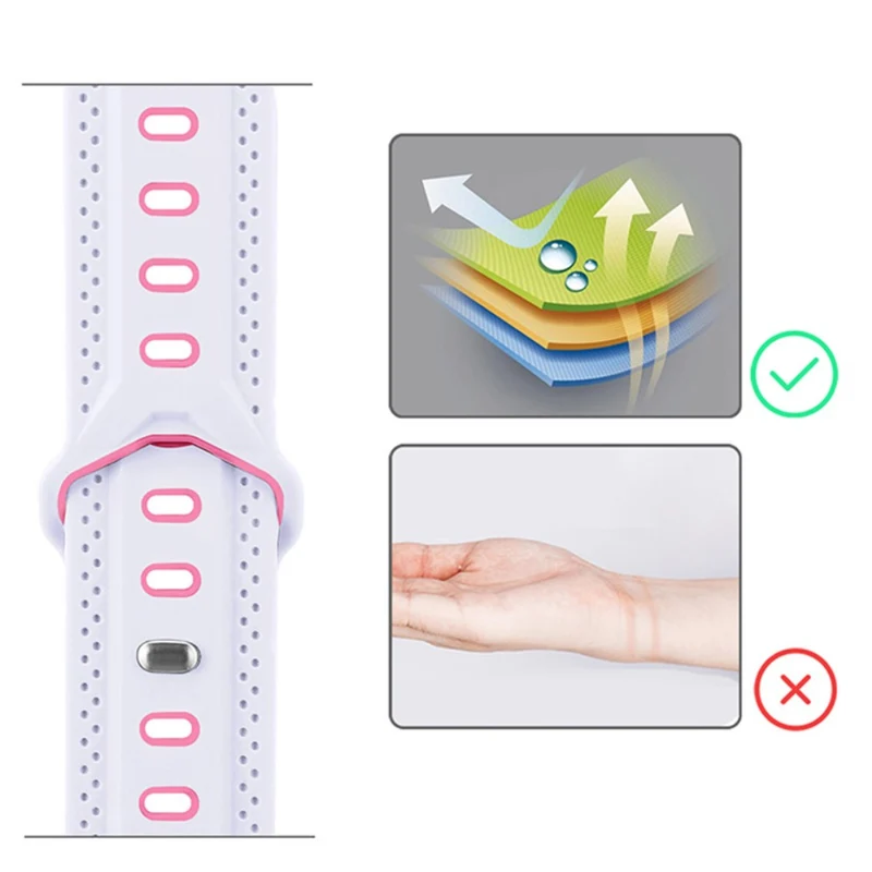 Elegant Apple Watch Series 7 41mm Silikon / TPU armband