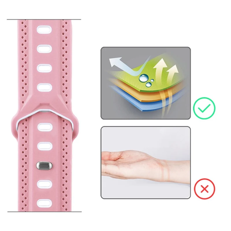 Elegant Apple Watch Series 7 41mm Silikon / TPU armband