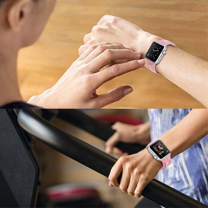 Elegant Apple Watch Series 7 41mm Silikon / TPU armband