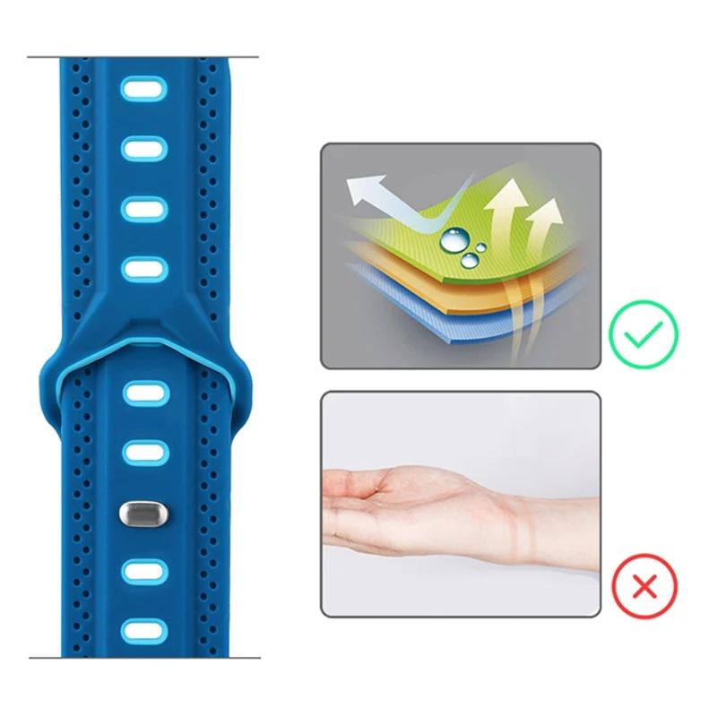 Elegant Apple Watch Series 7 41mm Silikon / TPU armband