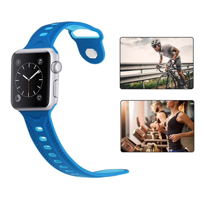 Elegant Apple Watch Series 7 41mm Silikon / TPU armband