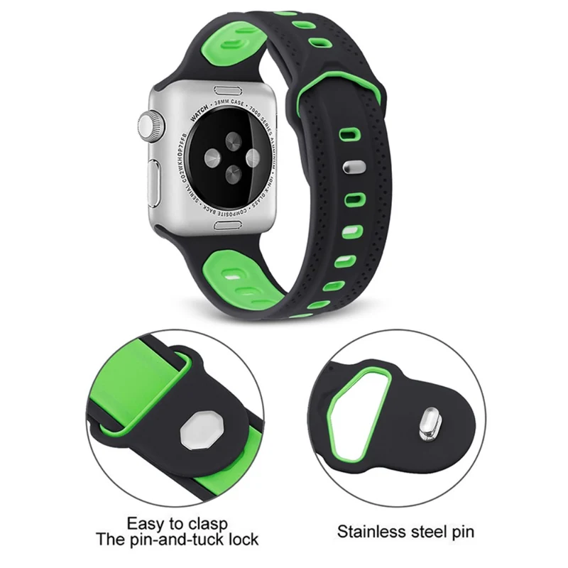 Elegant Apple Watch Series 7 41mm Silikon / TPU armband