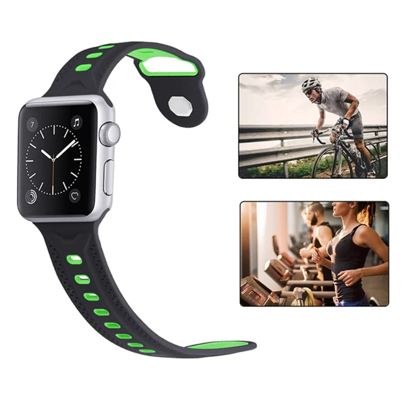 Elegant Apple Watch Series 7 41mm Silikon / TPU armband