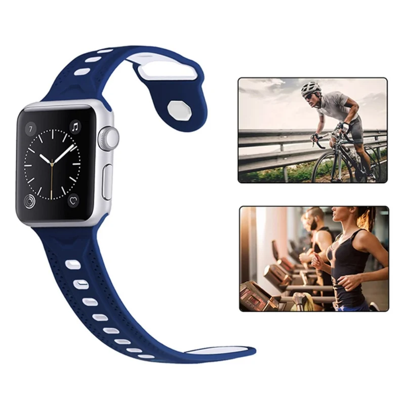 Elegant Apple Watch Series 7 41mm Silikon / TPU armband