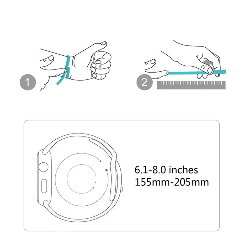 Elegant Apple Watch Series 7 41mm Silikon / TPU armband