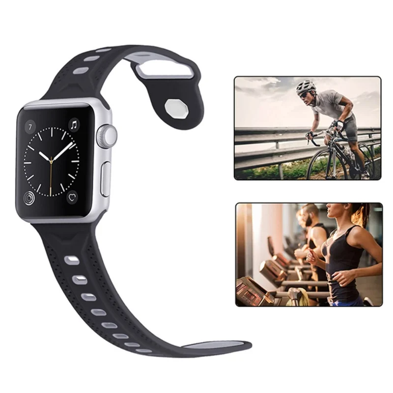 Elegant Apple Watch Series 7 41mm Silikon / TPU armband