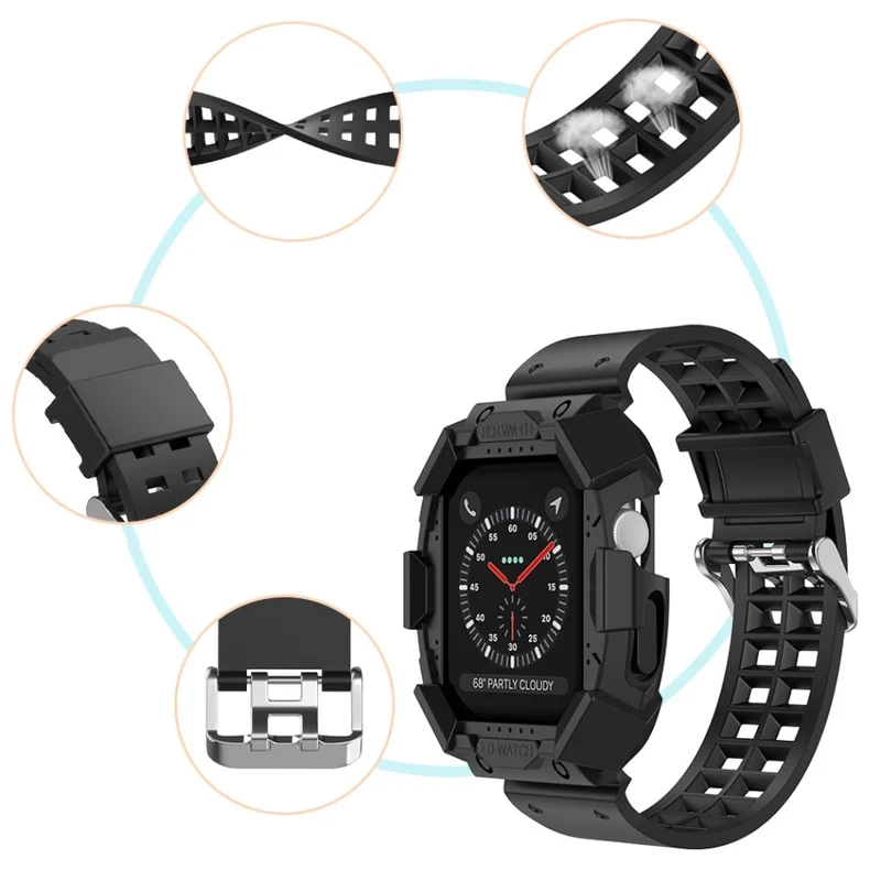 Mega süß Apple Watch Series 7 41mm Silikon / TPU armband