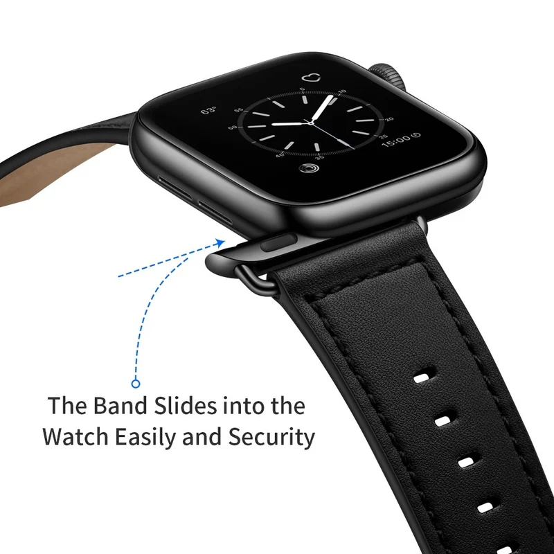 Fantastisch Apple Watch Series 7 41mm Echtes Leder armband