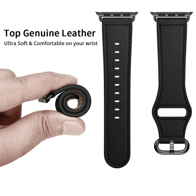 Fantastisch Apple Watch Series 7 41mm Echtes Leder armband