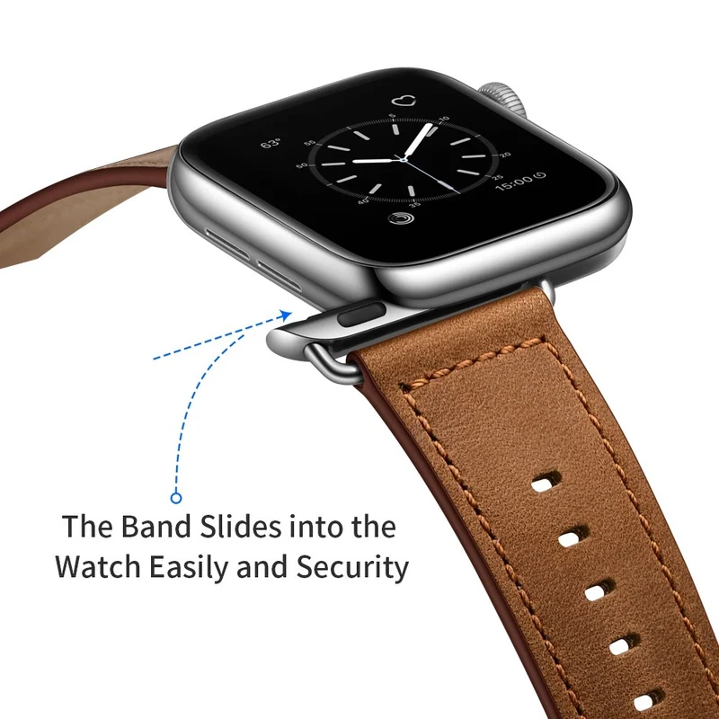 Fantastisch Apple Watch Series 7 41mm Echtes Leder armband